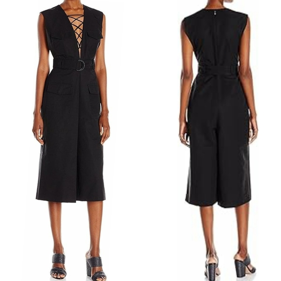 Kendall + Kylie | Sleeveless Lace-up Denim Jumpsuit - Picture 10 of 15